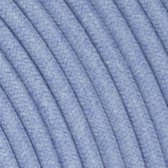 Strijkijzersnoer Lichtblauw - rond, linnen - 2-polig - ø 6.8mm