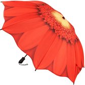 Paraplu opvouwbaar rood madelief Folding Red Daisy