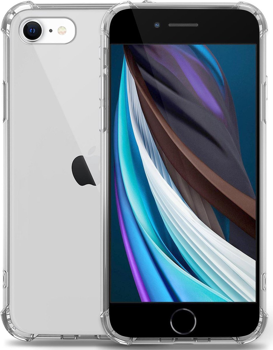 Hoesje geschikt voor iPhone SE 2020 / 8 / 7 - Backcover Transparant - Shockproof Hoesje