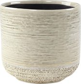 Pot Issa Light Grey 13x13cm grijze ronde bloempot voor binnen
