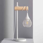 Bureaulamp Ledkia Monah Wit Hout Aluminium E27 40W (500x140x210 mm)