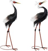 Decoratieve figuren DKD Home Decor Metaal (2 pcs) (29 x 30 x 96 cm) (2 pcs)