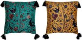 Kussen DKD Home Decor Natuur Polyester (2 pcs) (45 x 10 x 45 cm)