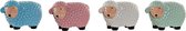 Spaarpot DKD Home Decor Schaap Dolomite (4 pcs)
