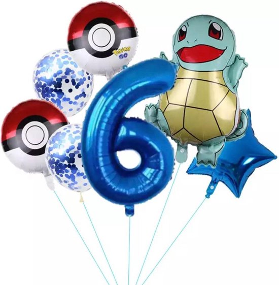 Pokemon Ballon, Squirtle, Kinderballon, Folieballon, Pokémon nummer 6