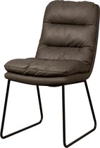 Kuipstoel - toro sidechair - cabo 390 anthracite - metaal - 48x72x90