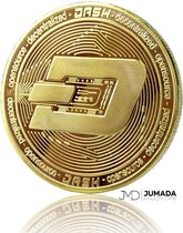 Jumada's Dash Cryptomunt Souvenir - Coin - Munten - RVS - Goudkleurig