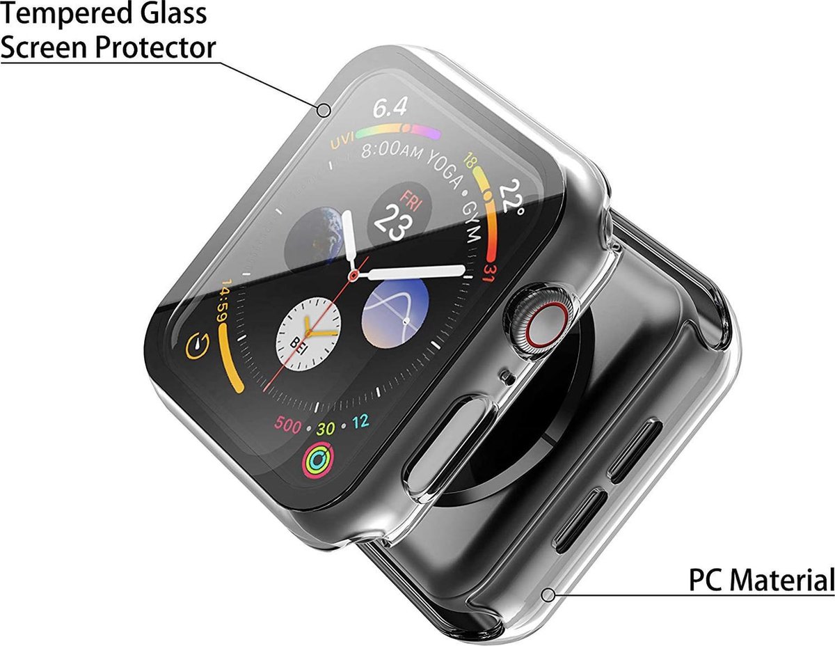 DrPhone PROTEC Pro - Tempered Glass Trempé PET - Montre 4 - 40mm -  Protecteur d'écran