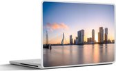Laptop sticker - 15.6 inch - Rotterdam - Skyline - Zon - 36x27,5cm - Laptopstickers - Laptop skin - Cover