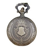 Zakhorloge Teun- brons- bewerkt-4.5 cm-Schuifketting-Charme Bijoux