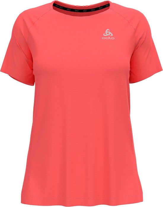 ODLO T-shirt s/s crew neck ESSENTIAL Vrouwen Sportshirt - Siesta - Maat L