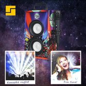 JML Commerce Karaokeset - microfoon & afstandsbediening - 2 Speakers