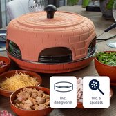 BluMill Pizza Oven – 6 Personen – 1100 Watt – Pizza Gourmetset - Incl. deegvorm en spatels