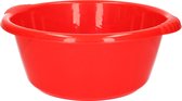 Bol/lave-vaisselle en plastique rond 10 litres rouge - Dimensions 40 x 38 x 15 cm - Ménage