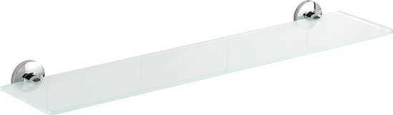 Wenko Doucherek Cuba 69 X 13,5 X 5 Cm Glas/zink Wit