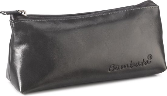 Foto: Bombata etui evolution driehoekig 20 cm kunstleer donkergrijs