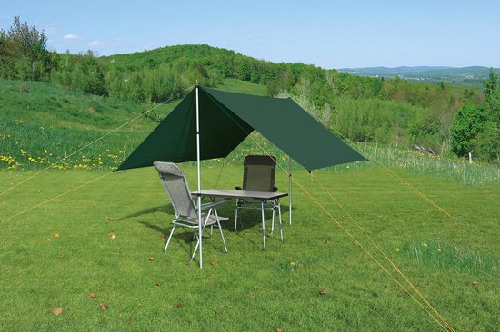 Eurotrail Tarp 3 50% Uv Bescherming 300 X 300 Cm Polyester Groen van Eurotrail — afbeelding 2