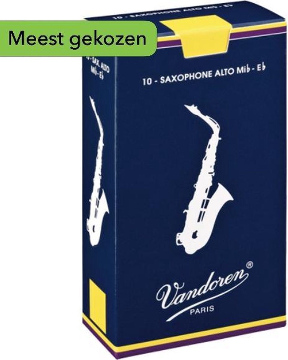 Vandoren Rieten Traditional Alt Saxofoon Sterkte 3,5