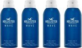 Hollister Wave For Him Body Spray Multi Pack - 4 x 120 ml