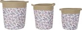 Basket spelset DKD Home Decor Polyester (3 pcs)