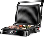 Contactgrillstand Taurus Etna Inox 2200W Zwart
