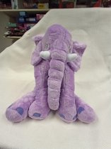 Paarse olifant - grote zachte pluche knuffel - baby en kind - kraamcadeau - meisje - babyshower kraamkado - knuffelvriend om te slapen-knuffelbeer-olifant-giraf-- super zacht en super lief XXL! - 65 cm - origineel cadeau - kussen + knuffeldier