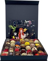 ChocolaDNA & Geruba - Extra grote doos met luxe mix van truffels, bonbons en pralines in een kleurrijke variatie - chocoladecadeau - giftset - verjaardag - relatiegeschenk