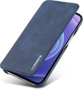LC.IMEEKE Apple iPhone 13 Pro Case Wallet Book Case Blauw