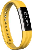 By Qubix - Fitbit Alta siliconen bandje, Small, Lengte: 18.5CM - Geel - Fitbit alta bandjes