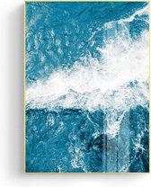 Poster - Canvas - Canvas schilderij - 30x40 cm - Oceaan/Zee - Branding - A3 formaat - Hoge kwaliteit