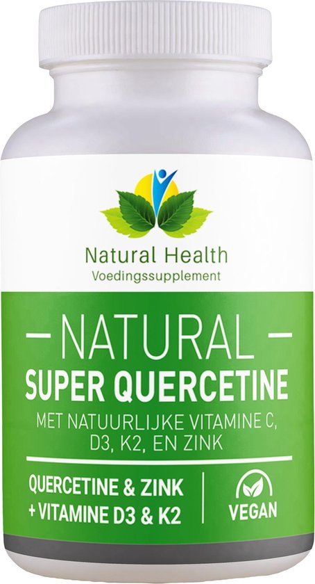 Quercetine + Zink Natuurlijke Vitamine D3 & K2 en C - 60 vegacaps | bol.com