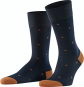 FALKE Dot mid-rise zacht ondoorzichtig dun robuust ademend met motief met stippen Katoen Blauw Heren sokken - Maat 43-46