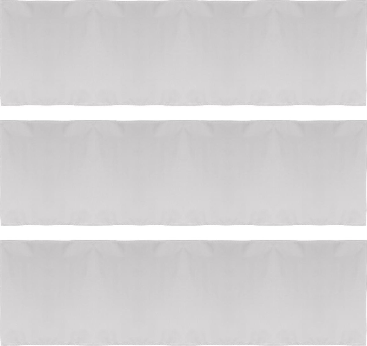 Tafelloper 50x140cm lichtgrijs - set 3 stuks