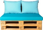 Palletkussen Set Madagaskar Blue 7366 - Cartenza Aqua Blue