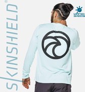 Skinshield - BIG WAVE - UPF 50+ UV-zonbeschermend sport shirt heren - lange mouwen - Arctic Blue - Licht blauw - L