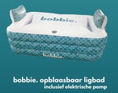 bobbie. bohemian - Premium Pack - Opblaasbaar ligbad voor 2 personen - incl. afdekzeil - zwembad geschikt voor binnen en buiten - ijsbad - zitbad - bath bucket - opvouwbaar bad