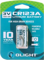 Olight CR123A lithium batterij 3V   -  1600mAh