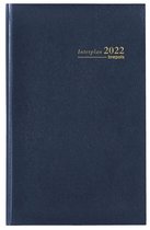 Brepols Agenda 2022 - Interplan 6t - Lima cover - - 9 x 16 cm - gebonden - Blauw
