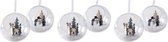 12x Plastic transparante bollen om zelf kerstballen van te maken van 10 cm - DIY kerstballen