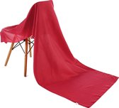 Emilie Scarves omslagdoek sjaal Lang Satijn - rood - 200*70CM