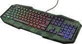 toetsenbord| gaming toetsenbord| Gaming Toetsenbord Keyboard (QWERTY Layout, Rainbow Wave LED Verlichting, 12 Multimediatoetsen) Camo|‎B07PBXXGMW|