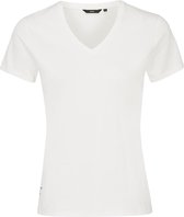 Mexx T-shirt V-neck Dames - Off White - Maat XL
