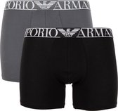 Emporio Armani Endurance Midwaist Onderbroek - Mannen - donker grijs - zwart - wit