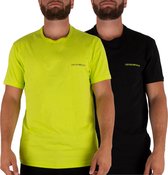 Emporio Armani T-shirt - Mannen - zwart - lime groen