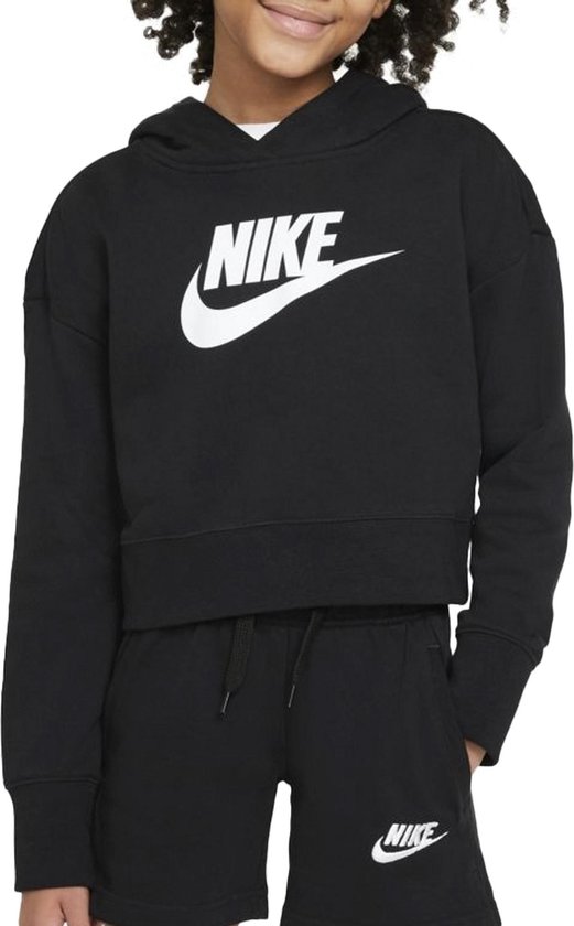 Gilet court Nike Sportswear Club - Taille 158 - Filles - Zwart - Wit