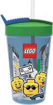 LEGO Iconic Drinkbeker Iconic - Boy - 0.5 L - 8,7x8,7x15,8 CM - Met Rietje - Kunststof