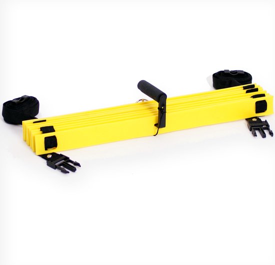 Coordinatieladder trapeze vorm: 10 delige ladder 30x50 cm met draagtas
