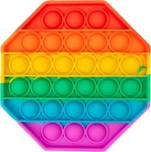 Pop-it | Regenboog vierkant| rainbow | pop it's fidget | achthoek | pop it regenboog