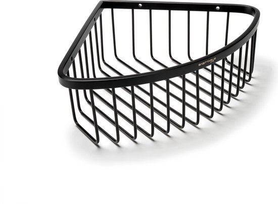 Support de douche Sagittarius One 80S1-B Zwart | Support de douche Zwart | Panier de douche Profondeur 8cm | Support de Douche pour salle de bain | Support de douche Corner