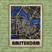 Plaatsplattegrond Stadsplattegrond 3D Amsterdam Deluxe